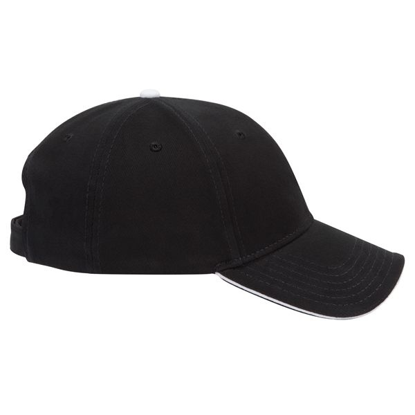 Brushed Bull Denim Sandwich Visor 6 Panel Baseball Cap - Brushed Bull Denim Sandwich Visor 6 Panel Baseball Cap - Image 36 of 107
