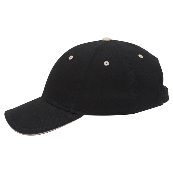 Brushed Bull Denim Sandwich Visor 6 Panel Baseball Cap - Brushed Bull Denim Sandwich Visor 6 Panel Baseball Cap - Image 41 of 107