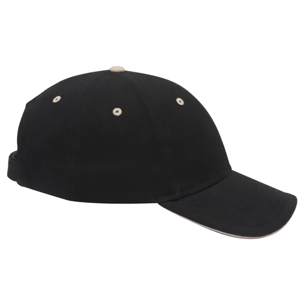 Brushed Bull Denim Sandwich Visor 6 Panel Baseball Cap - Brushed Bull Denim Sandwich Visor 6 Panel Baseball Cap - Image 42 of 107