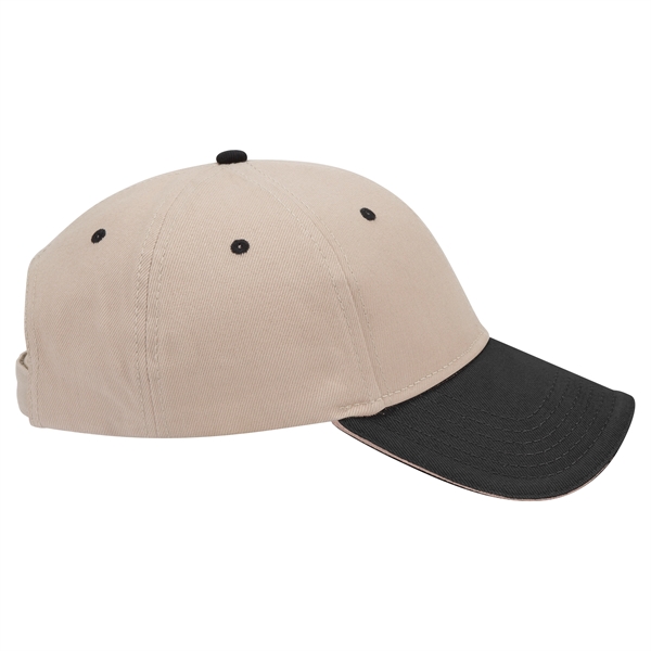 Brushed Bull Denim Sandwich Visor 6 Panel Baseball Cap - Brushed Bull Denim Sandwich Visor 6 Panel Baseball Cap - Image 48 of 107