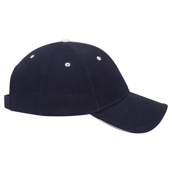 Brushed Bull Denim Sandwich Visor 6 Panel Baseball Cap - Brushed Bull Denim Sandwich Visor 6 Panel Baseball Cap - Image 58 of 107