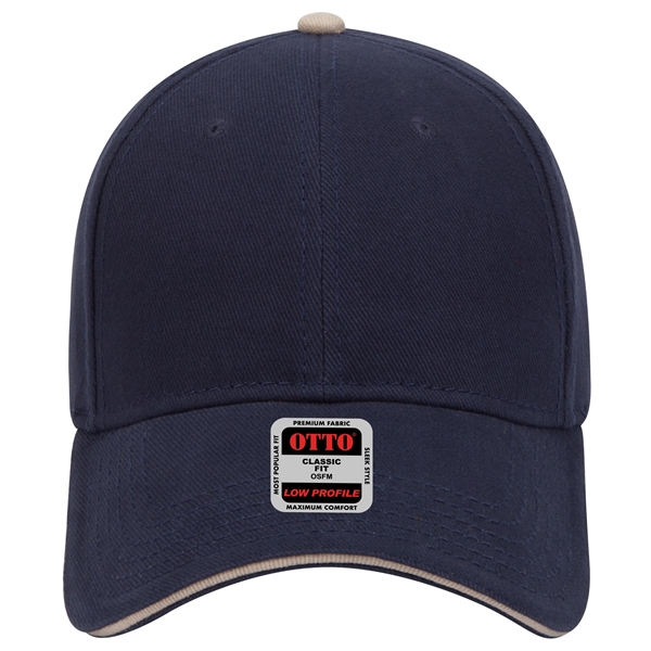 Brushed Bull Denim Sandwich Visor 6 Panel Baseball Cap - Brushed Bull Denim Sandwich Visor 6 Panel Baseball Cap - Image 61 of 107