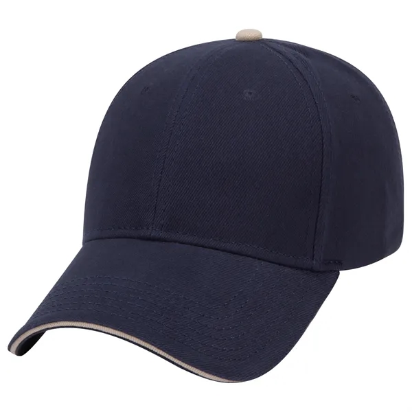 Brushed Bull Denim Sandwich Visor 6 Panel Baseball Cap - Brushed Bull Denim Sandwich Visor 6 Panel Baseball Cap - Image 62 of 107