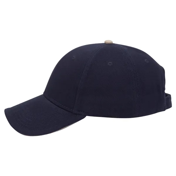 Brushed Bull Denim Sandwich Visor 6 Panel Baseball Cap - Brushed Bull Denim Sandwich Visor 6 Panel Baseball Cap - Image 63 of 107