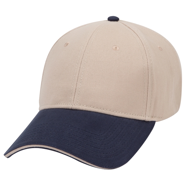 Brushed Bull Denim Sandwich Visor 6 Panel Baseball Cap - Brushed Bull Denim Sandwich Visor 6 Panel Baseball Cap - Image 68 of 107