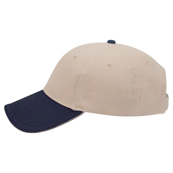 Brushed Bull Denim Sandwich Visor 6 Panel Baseball Cap - Brushed Bull Denim Sandwich Visor 6 Panel Baseball Cap - Image 69 of 107
