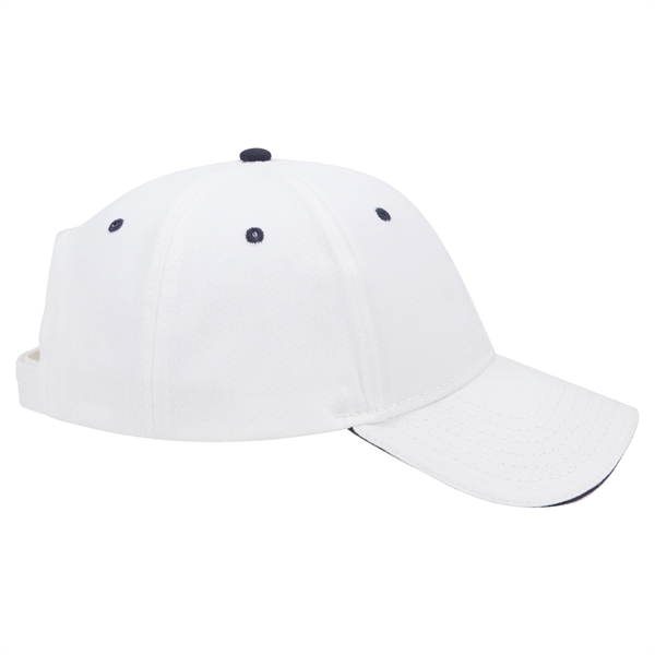 Brushed Bull Denim Sandwich Visor 6 Panel Baseball Cap - Brushed Bull Denim Sandwich Visor 6 Panel Baseball Cap - Image 76 of 107