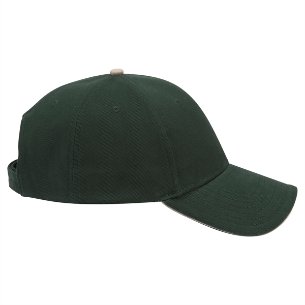 Brushed Bull Denim Sandwich Visor 6 Panel Baseball Cap - Brushed Bull Denim Sandwich Visor 6 Panel Baseball Cap - Image 83 of 107