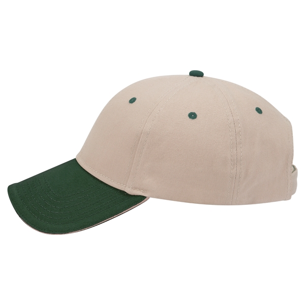 Brushed Bull Denim Sandwich Visor 6 Panel Baseball Cap - Brushed Bull Denim Sandwich Visor 6 Panel Baseball Cap - Image 88 of 107