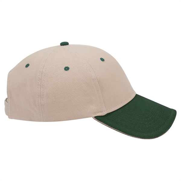 Brushed Bull Denim Sandwich Visor 6 Panel Baseball Cap - Brushed Bull Denim Sandwich Visor 6 Panel Baseball Cap - Image 89 of 107