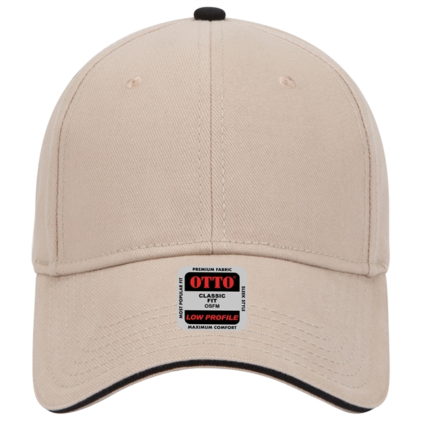 Brushed Bull Denim Sandwich Visor 6 Panel Baseball Cap - Brushed Bull Denim Sandwich Visor 6 Panel Baseball Cap - Image 92 of 107