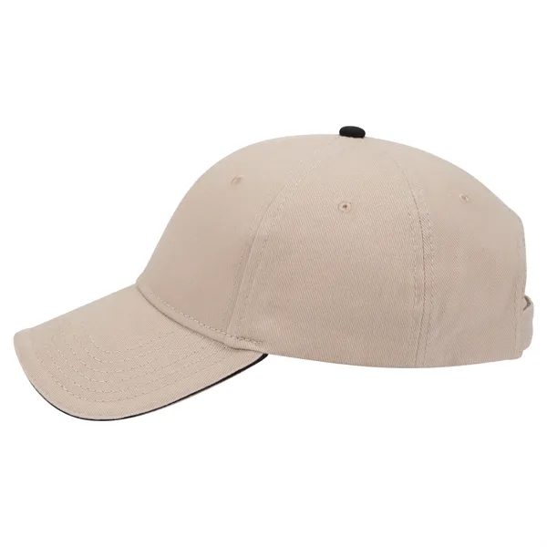 Brushed Bull Denim Sandwich Visor 6 Panel Baseball Cap - Brushed Bull Denim Sandwich Visor 6 Panel Baseball Cap - Image 94 of 107