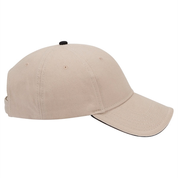 Brushed Bull Denim Sandwich Visor 6 Panel Baseball Cap - Brushed Bull Denim Sandwich Visor 6 Panel Baseball Cap - Image 95 of 107