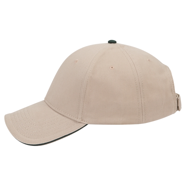 Brushed Bull Denim Sandwich Visor 6 Panel Baseball Cap - Brushed Bull Denim Sandwich Visor 6 Panel Baseball Cap - Image 106 of 107