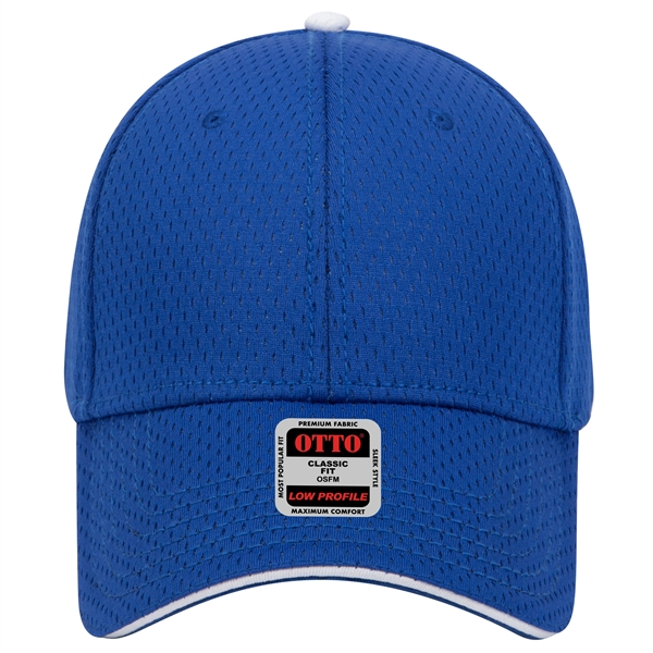 Polyester Pro Mesh Sandwich Visor 6 Panel Baseball Cap - Polyester Pro Mesh Sandwich Visor 6 Panel Baseball Cap - Image 3 of 42