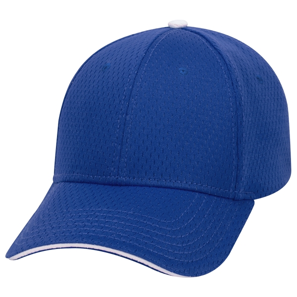 Polyester Pro Mesh Sandwich Visor 6 Panel Baseball Cap - Polyester Pro Mesh Sandwich Visor 6 Panel Baseball Cap - Image 4 of 42