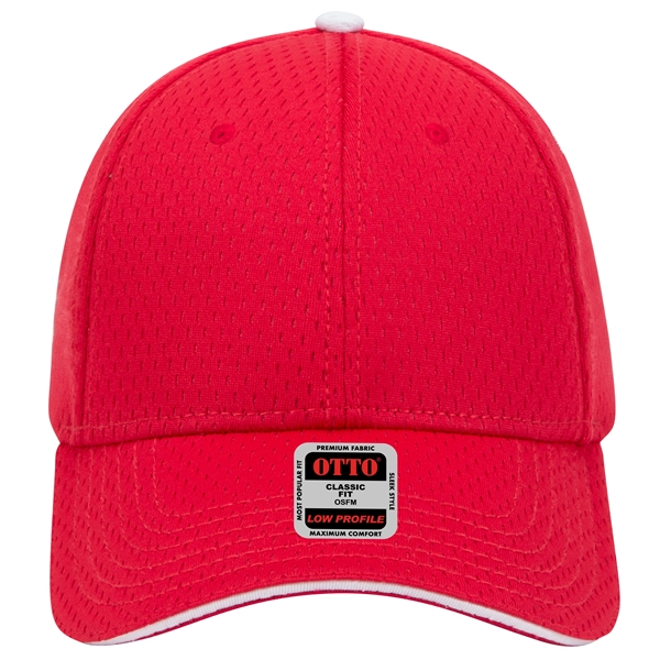 Polyester Pro Mesh Sandwich Visor 6 Panel Baseball Cap - Polyester Pro Mesh Sandwich Visor 6 Panel Baseball Cap - Image 9 of 42