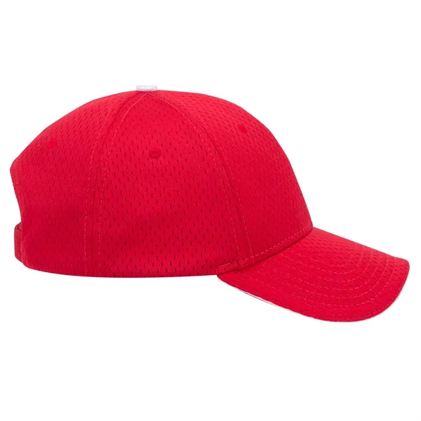Polyester Pro Mesh Sandwich Visor 6 Panel Baseball Cap - Polyester Pro Mesh Sandwich Visor 6 Panel Baseball Cap - Image 12 of 42