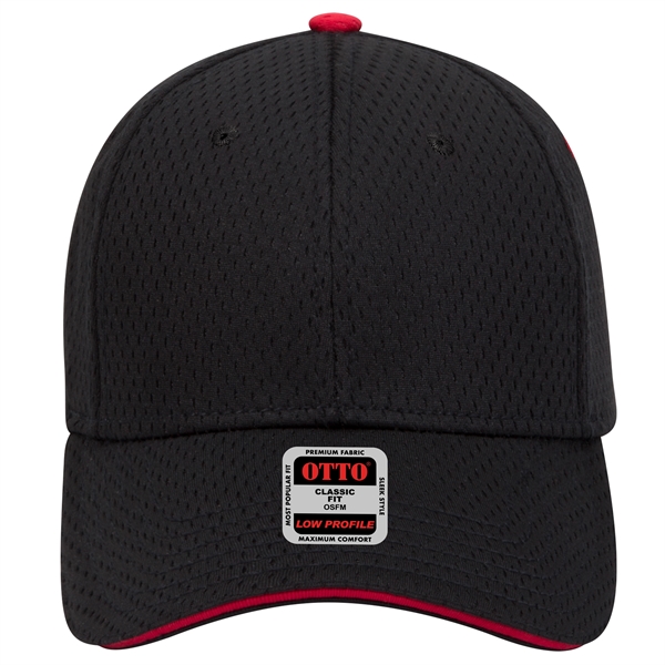Polyester Pro Mesh Sandwich Visor 6 Panel Baseball Cap - Polyester Pro Mesh Sandwich Visor 6 Panel Baseball Cap - Image 15 of 42