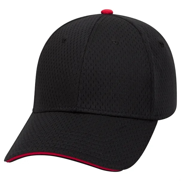 Polyester Pro Mesh Sandwich Visor 6 Panel Baseball Cap - Polyester Pro Mesh Sandwich Visor 6 Panel Baseball Cap - Image 16 of 42