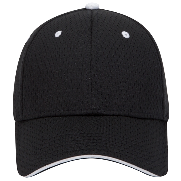 Polyester Pro Mesh Sandwich Visor 6 Panel Baseball Cap - Polyester Pro Mesh Sandwich Visor 6 Panel Baseball Cap - Image 21 of 42