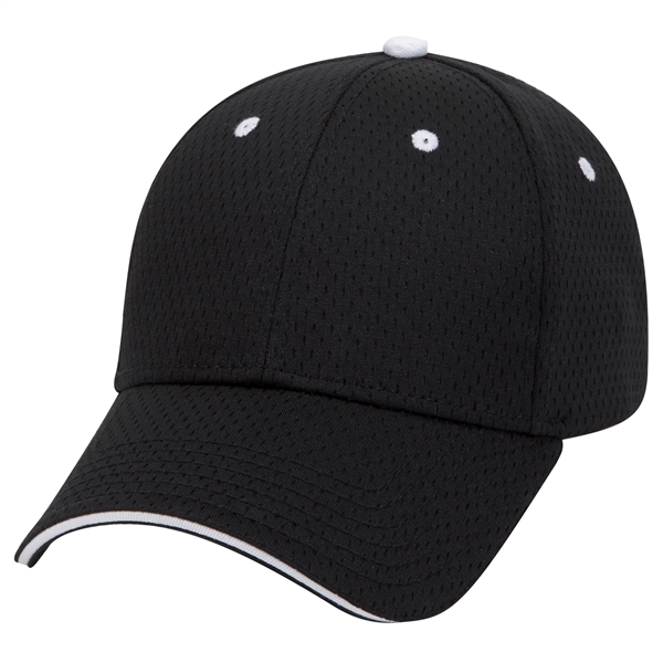Polyester Pro Mesh Sandwich Visor 6 Panel Baseball Cap - Polyester Pro Mesh Sandwich Visor 6 Panel Baseball Cap - Image 22 of 42
