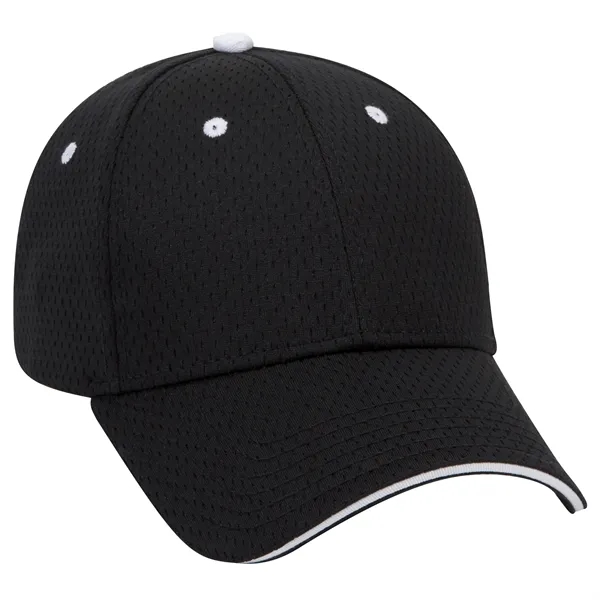 Polyester Pro Mesh Sandwich Visor 6 Panel Baseball Cap - Polyester Pro Mesh Sandwich Visor 6 Panel Baseball Cap - Image 19 of 42