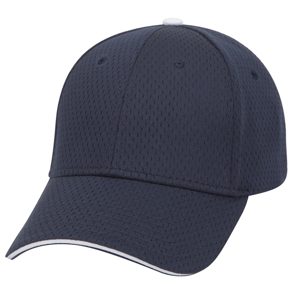 Polyester Pro Mesh Sandwich Visor 6 Panel Baseball Cap - Polyester Pro Mesh Sandwich Visor 6 Panel Baseball Cap - Image 28 of 42