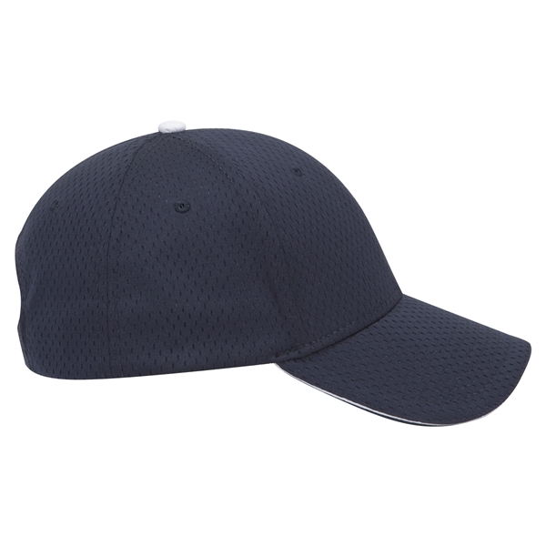 Polyester Pro Mesh Sandwich Visor 6 Panel Baseball Cap - Polyester Pro Mesh Sandwich Visor 6 Panel Baseball Cap - Image 30 of 42