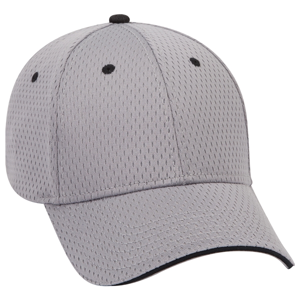 Polyester Pro Mesh Sandwich Visor 6 Panel Baseball Cap - Polyester Pro Mesh Sandwich Visor 6 Panel Baseball Cap - Image 31 of 42