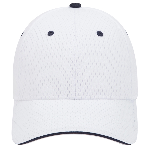 Polyester Pro Mesh Sandwich Visor 6 Panel Baseball Cap - Polyester Pro Mesh Sandwich Visor 6 Panel Baseball Cap - Image 39 of 42