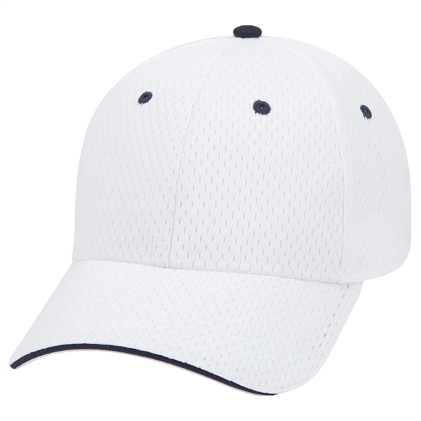 Polyester Pro Mesh Sandwich Visor 6 Panel Baseball Cap - Polyester Pro Mesh Sandwich Visor 6 Panel Baseball Cap - Image 40 of 42