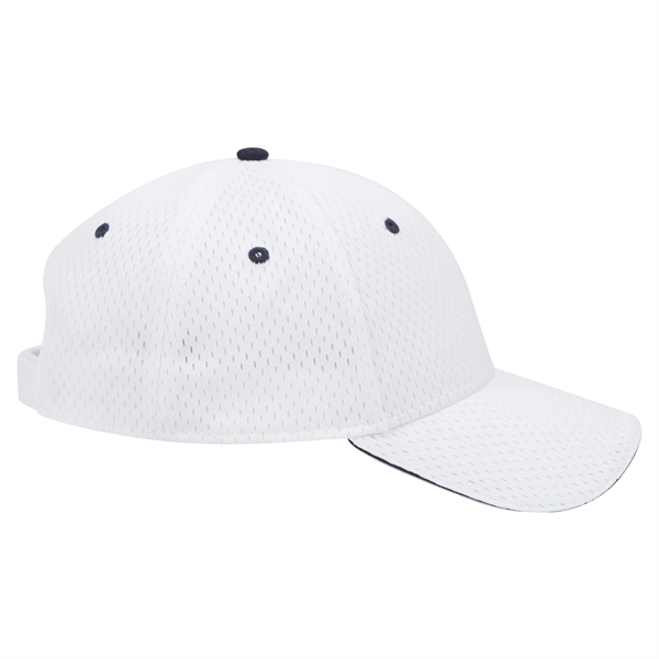 Polyester Pro Mesh Sandwich Visor 6 Panel Baseball Cap - Polyester Pro Mesh Sandwich Visor 6 Panel Baseball Cap - Image 42 of 42