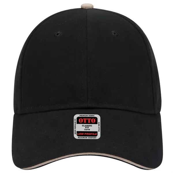 Brushed Cotton Twill Sandwich Visor 6 Panel Baseball Cap - Brushed Cotton Twill Sandwich Visor 6 Panel Baseball Cap - Image 15 of 97