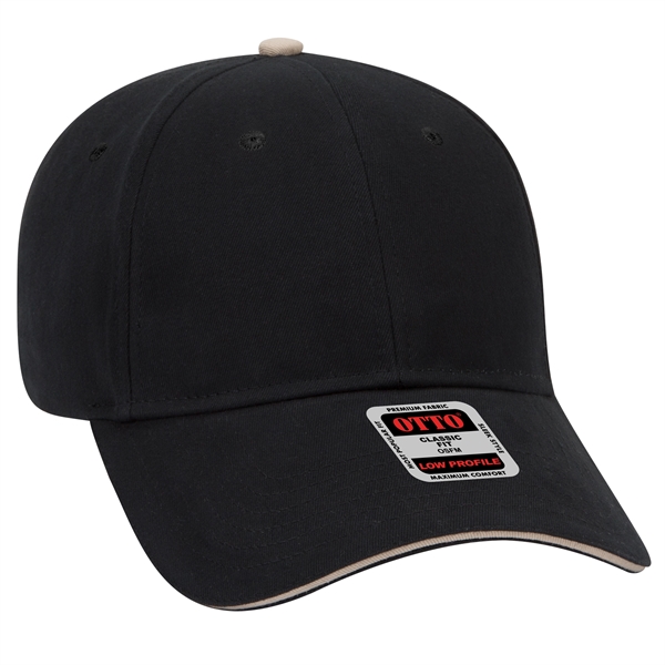 Brushed Cotton Twill Sandwich Visor 6 Panel Baseball Cap - Brushed Cotton Twill Sandwich Visor 6 Panel Baseball Cap - Image 13 of 97