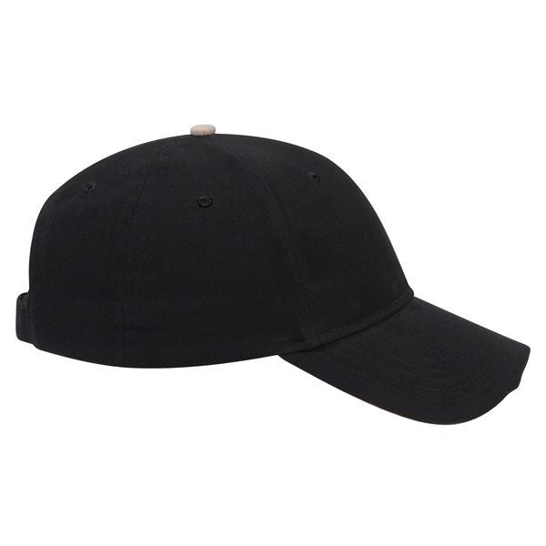 Brushed Cotton Twill Sandwich Visor 6 Panel Baseball Cap - Brushed Cotton Twill Sandwich Visor 6 Panel Baseball Cap - Image 18 of 97