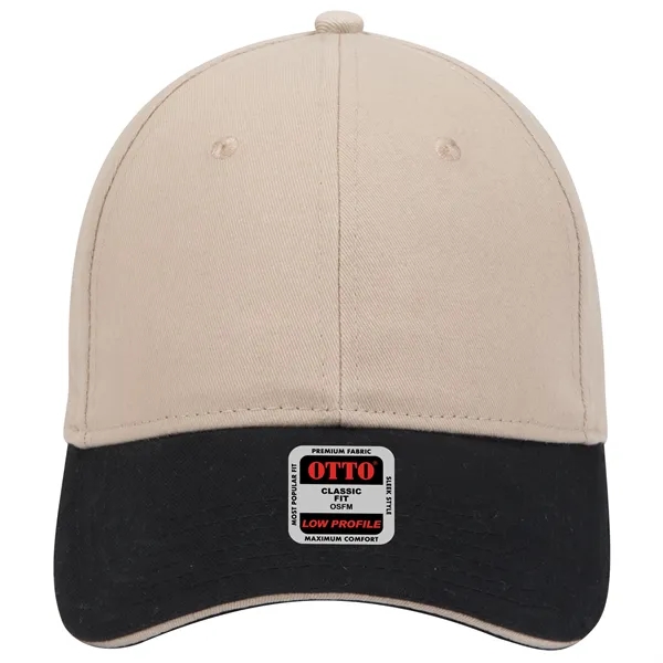 Brushed Cotton Twill Sandwich Visor 6 Panel Baseball Cap - Brushed Cotton Twill Sandwich Visor 6 Panel Baseball Cap - Image 21 of 97