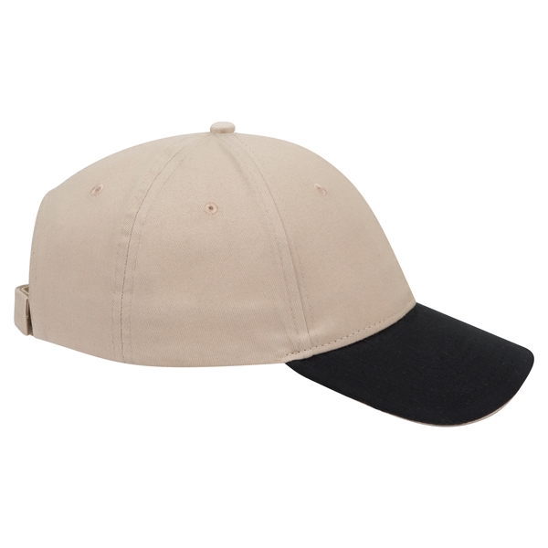 Brushed Cotton Twill Sandwich Visor 6 Panel Baseball Cap - Brushed Cotton Twill Sandwich Visor 6 Panel Baseball Cap - Image 24 of 97