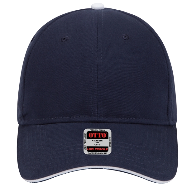 Brushed Cotton Twill Sandwich Visor 6 Panel Baseball Cap - Brushed Cotton Twill Sandwich Visor 6 Panel Baseball Cap - Image 27 of 97