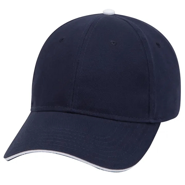 Brushed Cotton Twill Sandwich Visor 6 Panel Baseball Cap - Brushed Cotton Twill Sandwich Visor 6 Panel Baseball Cap - Image 28 of 97