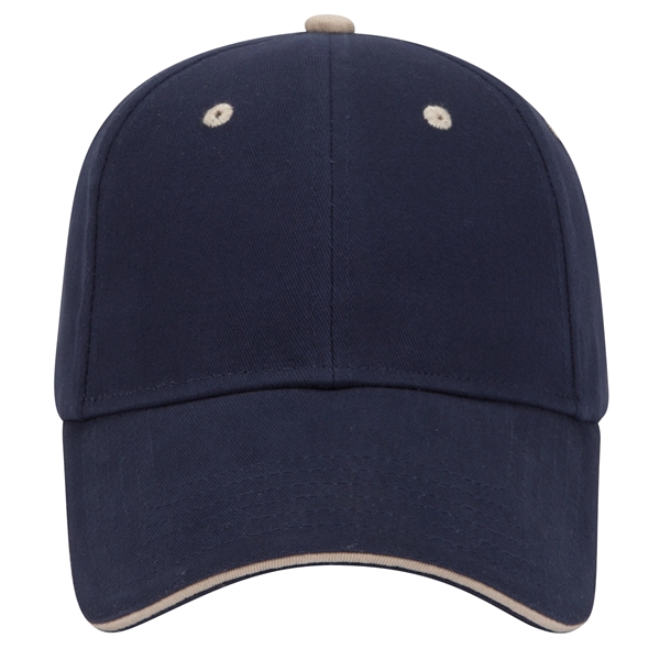 Brushed Cotton Twill Sandwich Visor 6 Panel Baseball Cap - Brushed Cotton Twill Sandwich Visor 6 Panel Baseball Cap - Image 33 of 97
