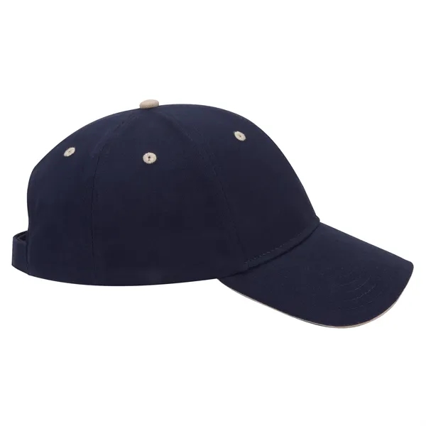 Brushed Cotton Twill Sandwich Visor 6 Panel Baseball Cap - Brushed Cotton Twill Sandwich Visor 6 Panel Baseball Cap - Image 36 of 97