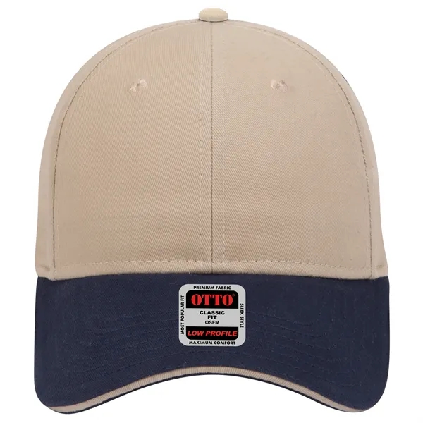 Brushed Cotton Twill Sandwich Visor 6 Panel Baseball Cap - Brushed Cotton Twill Sandwich Visor 6 Panel Baseball Cap - Image 45 of 97