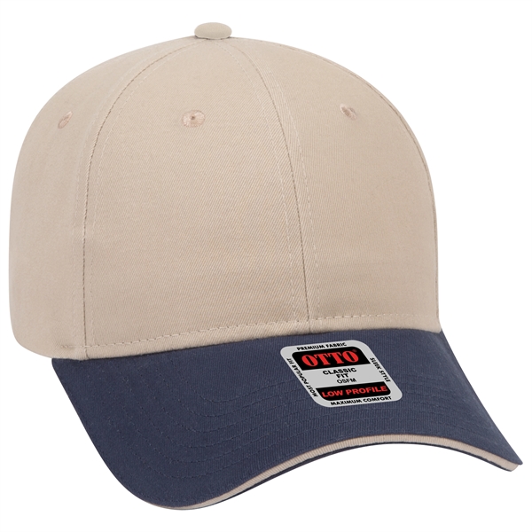 Brushed Cotton Twill Sandwich Visor 6 Panel Baseball Cap - Brushed Cotton Twill Sandwich Visor 6 Panel Baseball Cap - Image 43 of 97