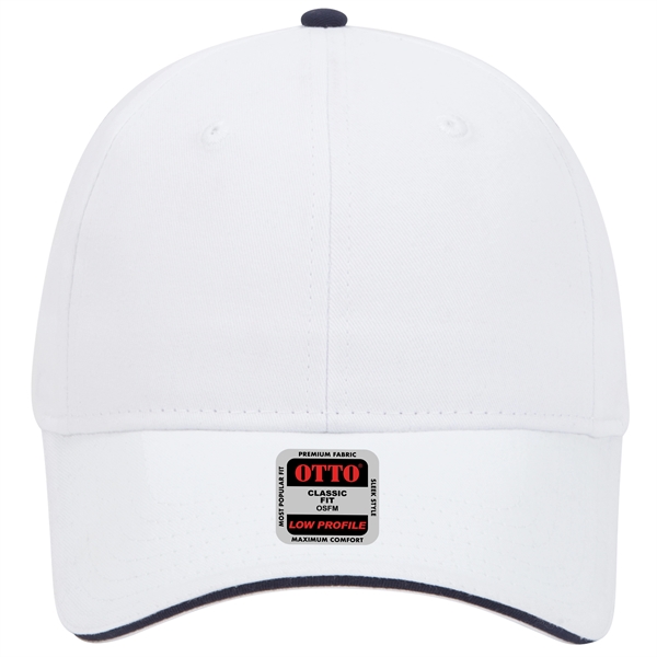 Brushed Cotton Twill Sandwich Visor 6 Panel Baseball Cap - Brushed Cotton Twill Sandwich Visor 6 Panel Baseball Cap - Image 51 of 97