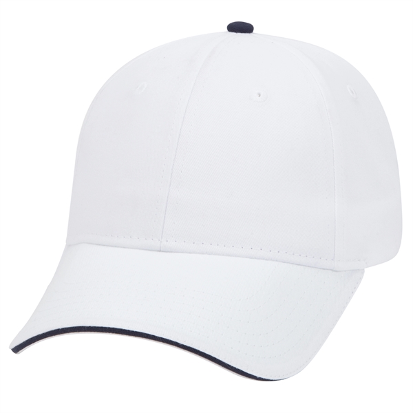 Brushed Cotton Twill Sandwich Visor 6 Panel Baseball Cap - Brushed Cotton Twill Sandwich Visor 6 Panel Baseball Cap - Image 52 of 97