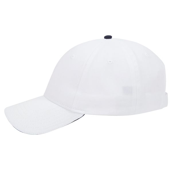 Brushed Cotton Twill Sandwich Visor 6 Panel Baseball Cap - Brushed Cotton Twill Sandwich Visor 6 Panel Baseball Cap - Image 53 of 97
