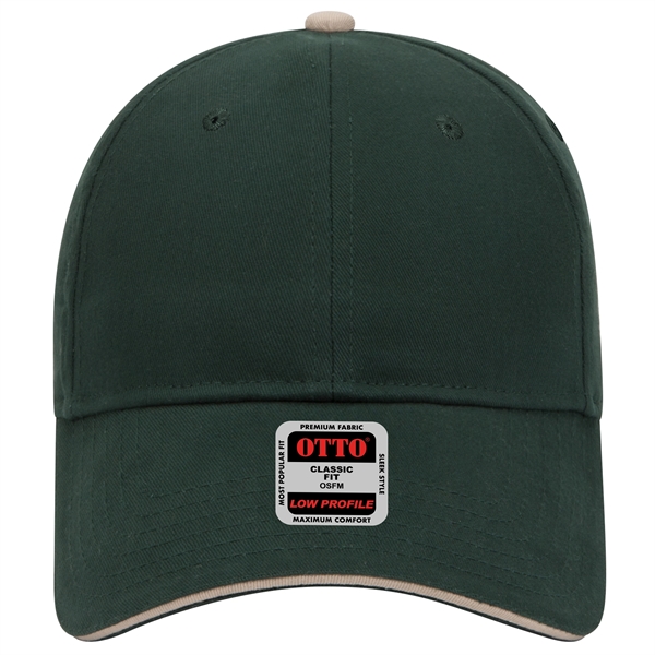 Brushed Cotton Twill Sandwich Visor 6 Panel Baseball Cap - Brushed Cotton Twill Sandwich Visor 6 Panel Baseball Cap - Image 57 of 97