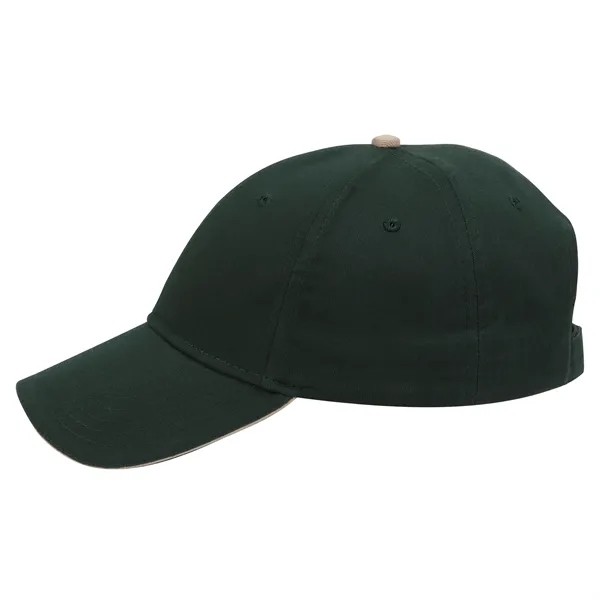 Brushed Cotton Twill Sandwich Visor 6 Panel Baseball Cap - Brushed Cotton Twill Sandwich Visor 6 Panel Baseball Cap - Image 59 of 97