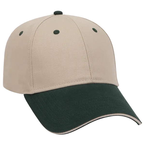 Brushed Cotton Twill Sandwich Visor 6 Panel Baseball Cap - Brushed Cotton Twill Sandwich Visor 6 Panel Baseball Cap - Image 61 of 97